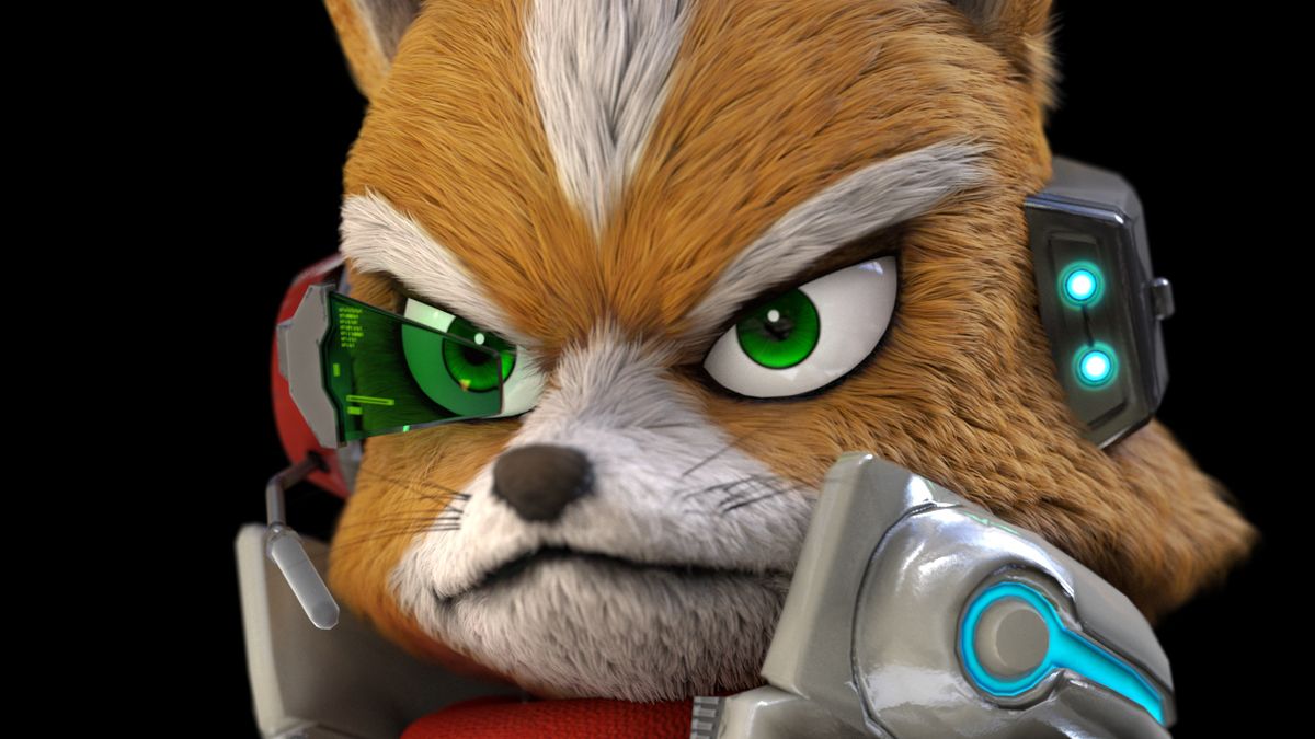 Nintendo artwork of Fox McCloud from Star Fox.