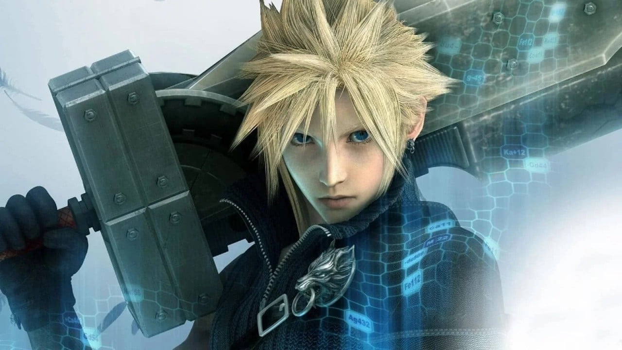 Cloud and the party from Final Fantasy 7 Remake standing in a dramatic battle-ready scene.