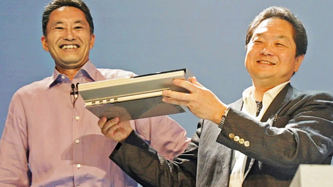 A retro PlayStation 3 console setup recalling Sony's E3 2006 era