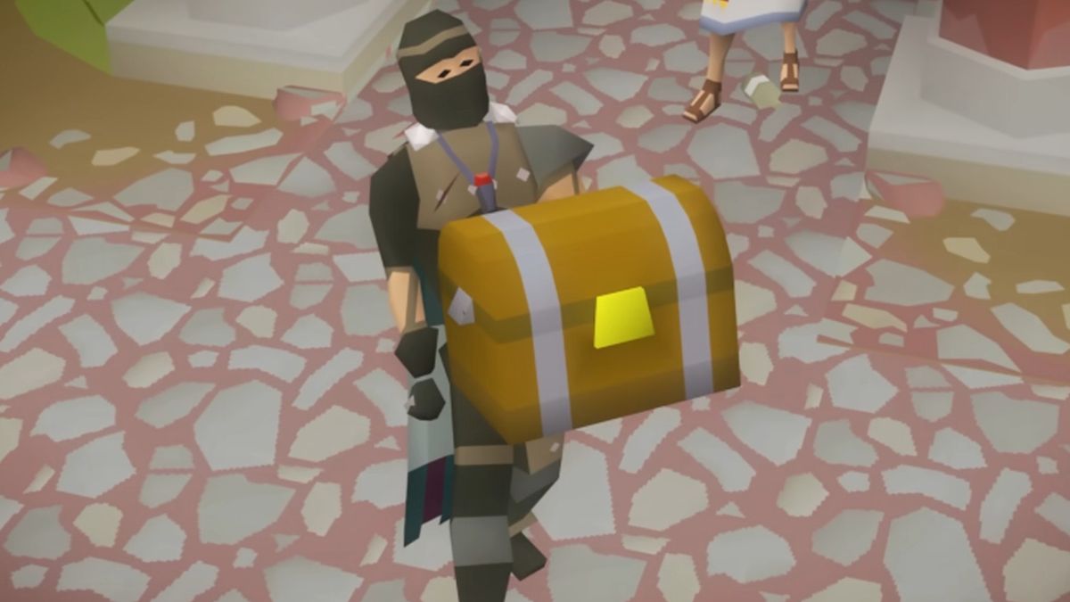 Old School RuneScape artwork showing a fantasy adventurer scene connected to a community rollback dispute.