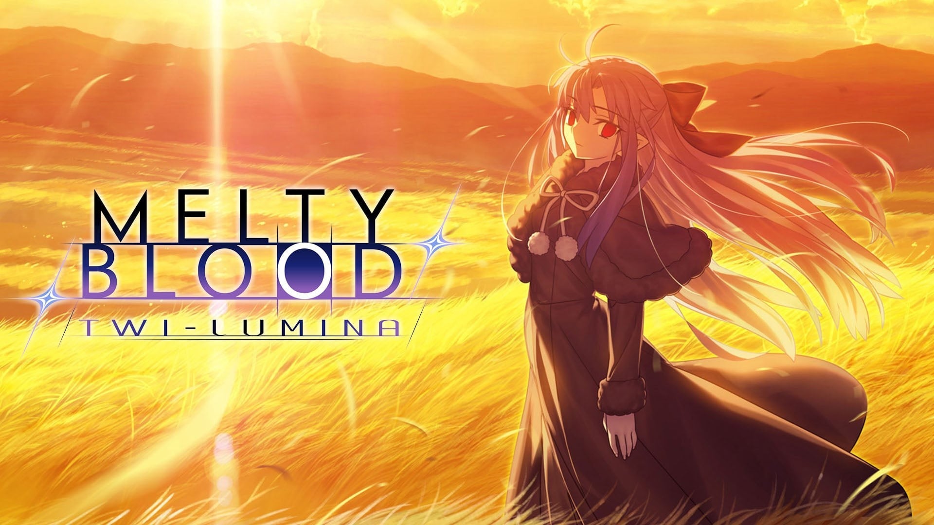 Melty Blood: Twi-Lumina key art style image showing anime fighting game characters