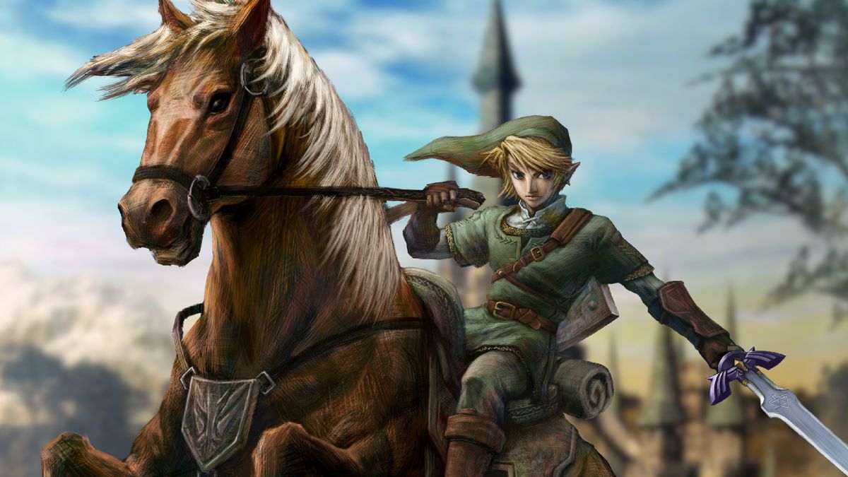 Link riding Epona across Hyrule Field in The Legend of Zelda: Twilight Princess